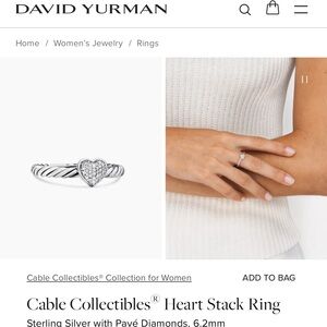 David Yurman Silver Cable Ring